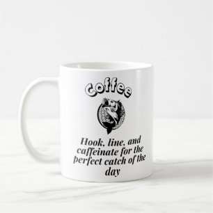 Koffie haken lijn en cafeïne voor de perfecte koffiemok