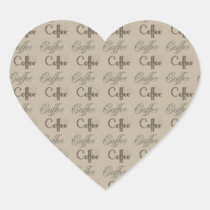 Koffie Hart Sticker