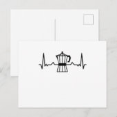 Koffie Hartslag cafeïne Cadeaus Briefkaart (Voorkant / Achterkant)