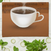 Koffie? Heart Shaped Smoke Theedoek (Gevouwen)