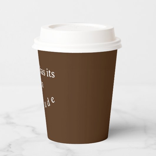 Koffie heeft zijn eigen houding papieren bekers (Links)