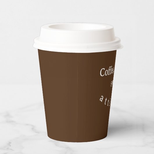 Koffie heeft zijn eigen houding papieren bekers (Rechts)