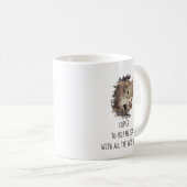 Koffie helpt me bij al het Nuts Squirrel M Koffiemok (Voorkant rechts)