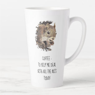 Koffie helpt me bij al het Nuts Squirrel M Latte Mok