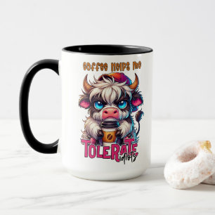 Koffie Helpt Me Idioten Te Verdragen Mok