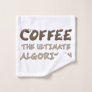 Koffie Het Ultieme Algoritme Grappige Programmeur Washandje