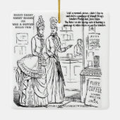 "Koffie-holic! Keramisch Ornament (Achterkant)