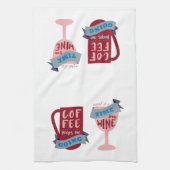 Koffie houdt me in de steek theedoek (Verticaal)