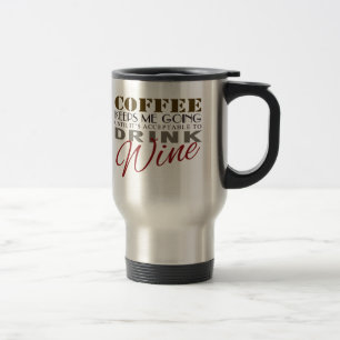 Koffie houdt me in de steek totdat het tijd is voo reisbeker
