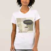 Koffie Huis Menu Vrouwen T-shirt (Voorkant)