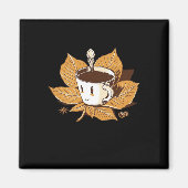 Koffie in de Herfst Herfst Het is Herfst Y'all Magneet (Voorkant)