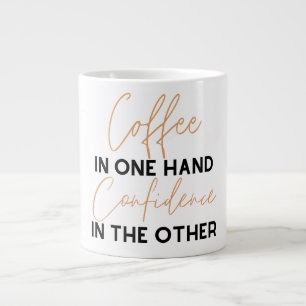 Koffie in één hand Vertrouwen in andere Extra Grote Beker