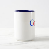 Koffie in Google Font mok (Center)