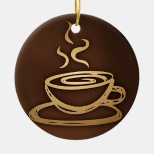 Koffie in mijn beker keramisch ornament