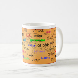 Koffie in veel talen koffiemok