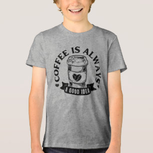 Koffie is altijd een goed idee Tri-Blend shirt
