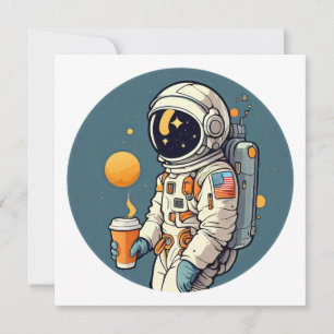Koffie is BUITEN DEZE WERELD astronaut ruimtereize Kaart