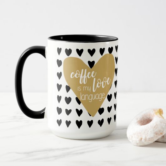 Koffie is de Mok van mijn liefdestaal (Met donut)