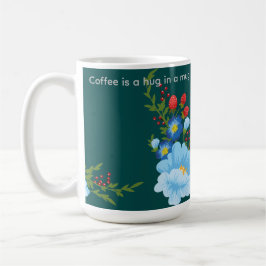 Koffie is een knuffel in een mok. Koffiekopje voor Koffiemok