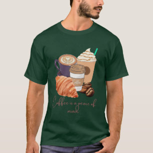 Koffie Is een Vrede van Geest – Rustig & Cozy Desi T-shirt