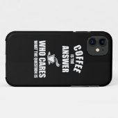 Koffie is het antwoord Case-Mate iPhone case (Achterkant (horizontaal))