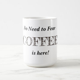 Koffie is hier (aanpasbaar, wisselkoffie) magische mok