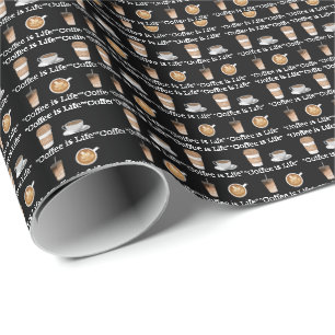 "Koffie is leven" Cadeaupapier