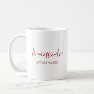 Koffie is liefde taal koffie volle Mok