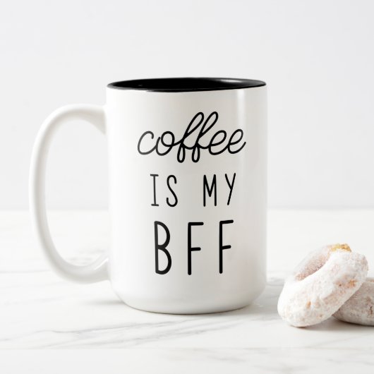 Koffie is mijn BFF 15oz Mok (Met donut)