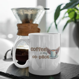 Koffie is mijn co-piloot koffiemok