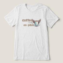Koffie is mijn co-piloot Tri-Blend shirt