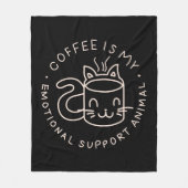 Koffie is mijn emotionele steundier fleece deken (Voorkant)