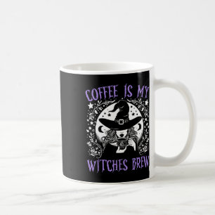 Koffie is mijn heksen brouwen retro Halloween heks Koffiemok