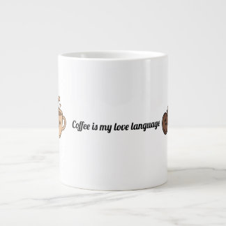 Koffie Is Mijn Liefdestaal Extra Grote Beker