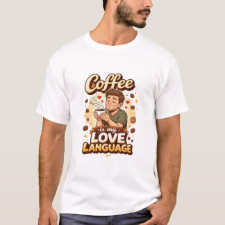 Koffie is mijn liefdestaal t-shirt