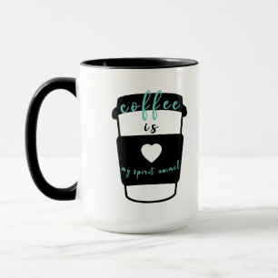 Koffie is mijn spirituele dier grapje over mint hu mok