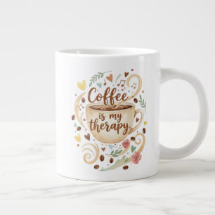 Koffie Is Mijn Therapie 20oz Extra Grote Beker