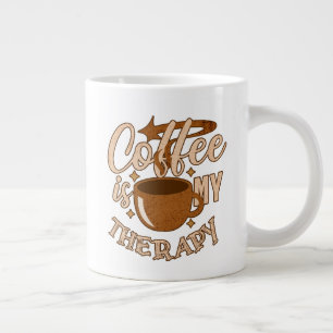 Koffie is mijn therapie extra grote beker