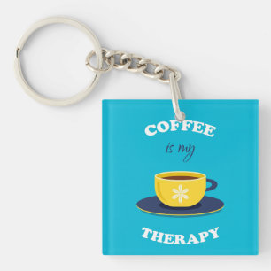 Koffie is mijn therapie Sleutelhanger