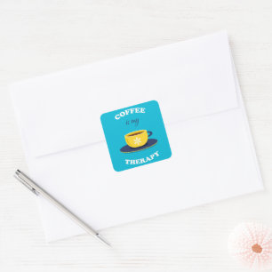Koffie is mijn therapie Sticker