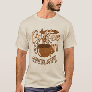 Koffie is mijn therapie t-shirt