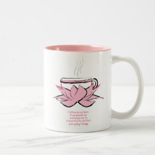 Koffie is mijn zen tweekleurige koffiemok