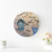 Koffie Java Espresso Shabby Chic Country Diner Grote Klok (Huis)