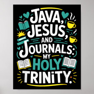 Koffie Jezus Journaal Christelijke Boekliefhebber Poster