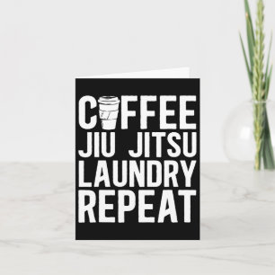 Koffie Jiu Jitsu Wasserij Herhaal Gemengde Vechtsp Kaart
