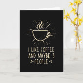 Koffie Kaart (Gele Bloem)