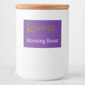 Koffie / Kaffee Voedselcontainer Etiket (Voorkant)