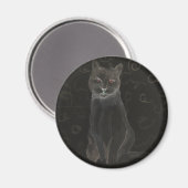 Koffie Kat - CricketDiane Art Kat Producten Magneet (Voorkant / Achterkant)