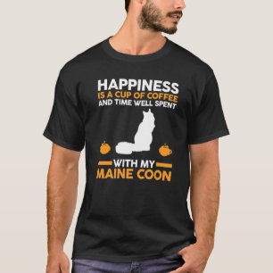 Koffie Kat Maine Coon T-shirt