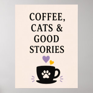 Koffie, Katten & Goede Verhalen Poster